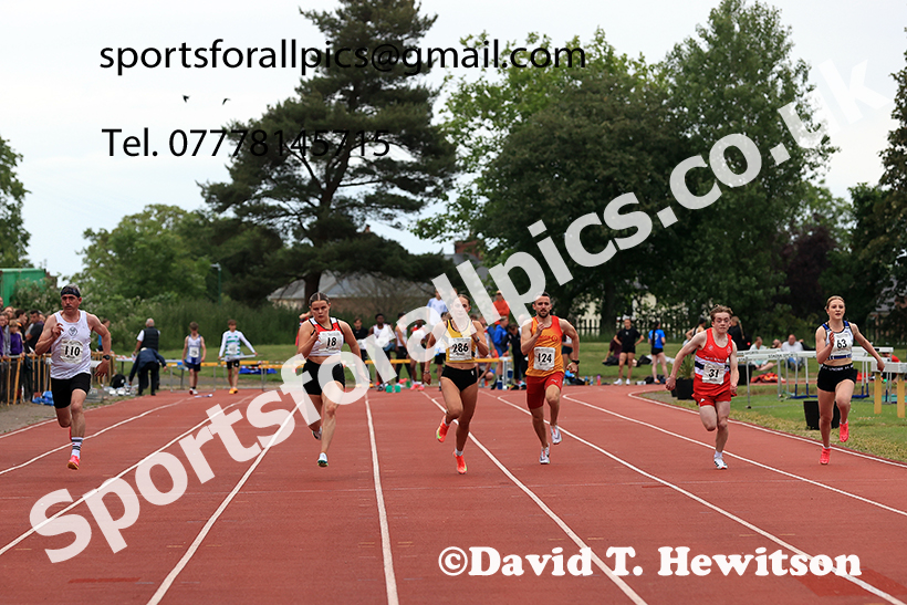 The 100 metres, 2025 NEGP No 3, Monkton. Photo: David T. Hewitson/Sports for All Pics